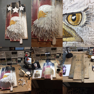 Rustic Patriotic Eagle