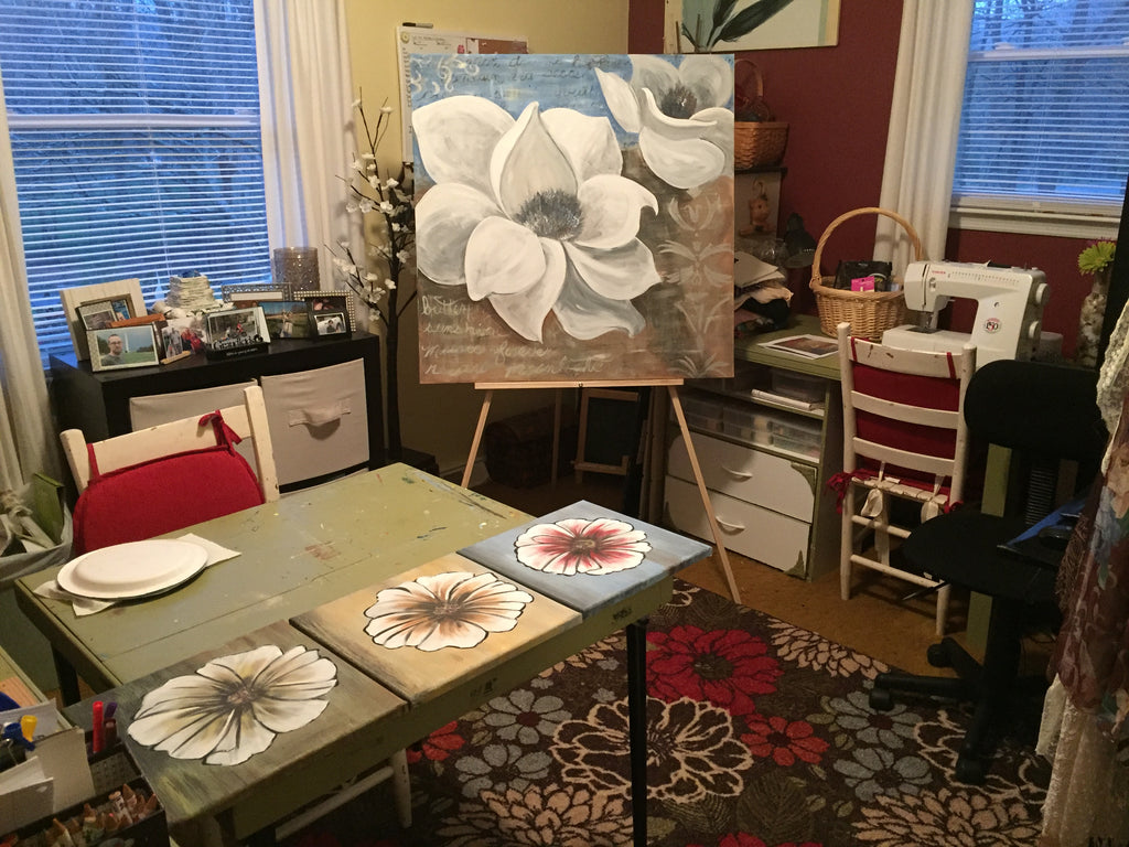 Floral paintings