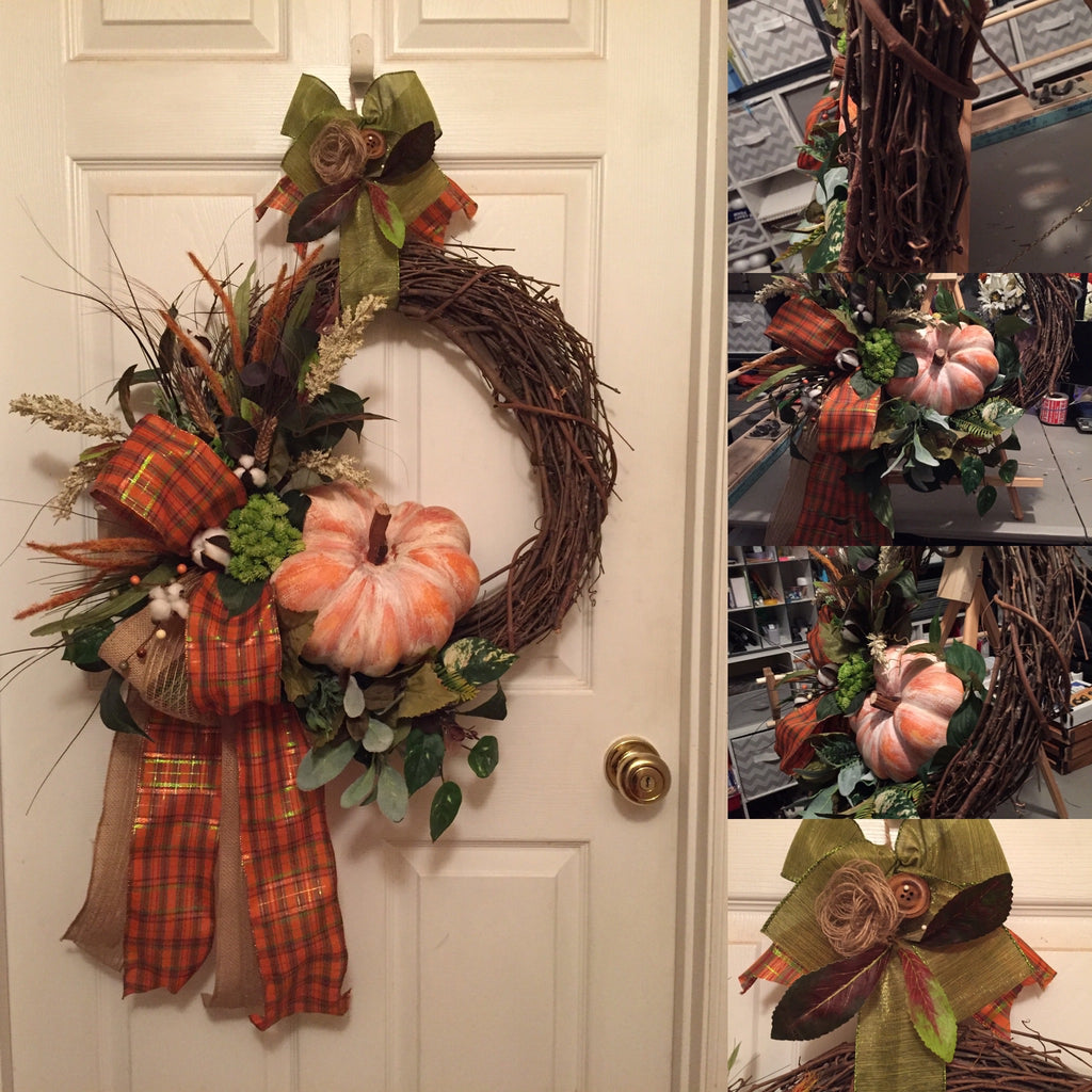 Fall Pumpkin Wreath