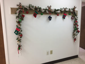 Festive Christmas garland for work