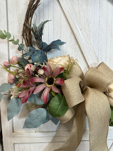 Fall Turquoise Blend - thin grapevine