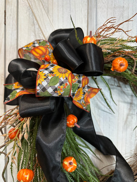 Pumpkin Spray Wreath