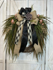 Fall Vintage Roses Wreath
