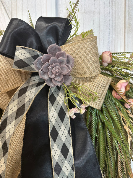 Fall Vintage Roses Wreath