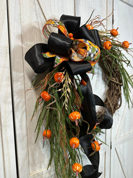 Pumpkin Spray Wreath