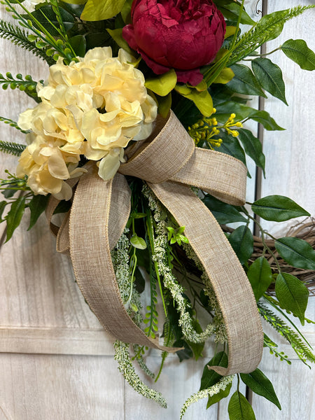 Peonies & Hydrangeas Wreath