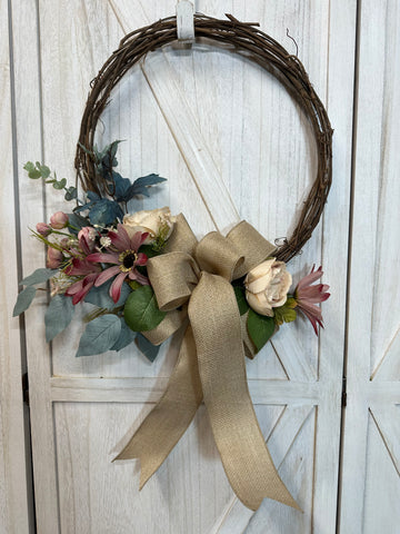 Fall Turquoise Blend - thin grapevine