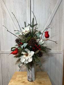 Christmas Cemetery Arrangement