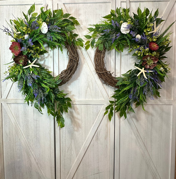 Starfish & Sand Dollar Wreath