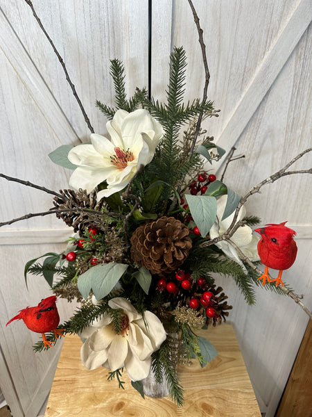 Christmas Cemetery Arrangement