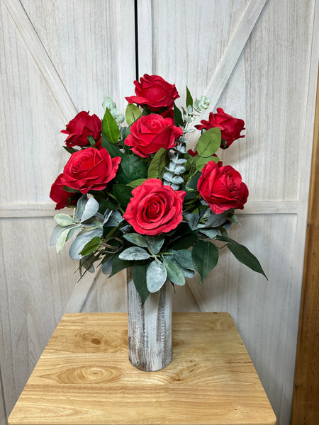 Roses Cemetery Arrangement