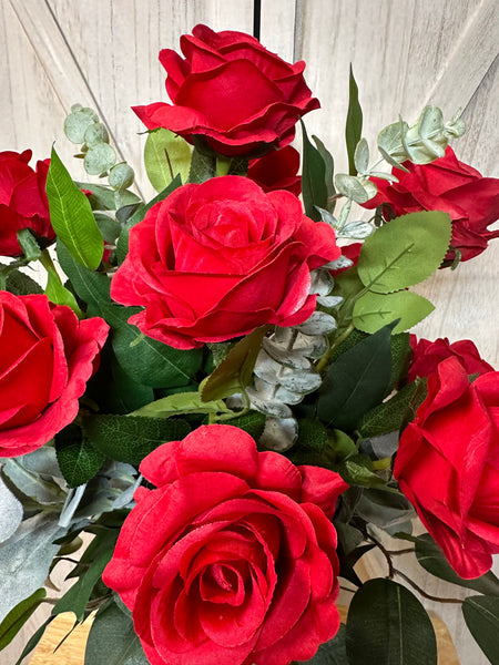 Roses Cemetery Arrangement