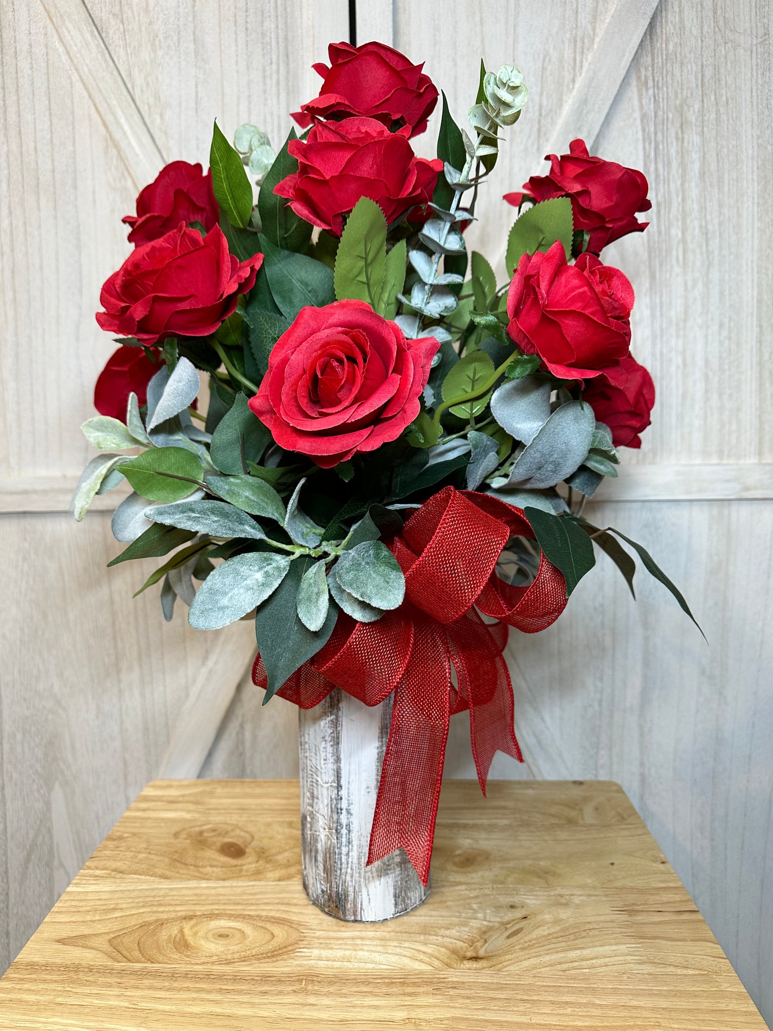 Roses Cemetery Arrangement