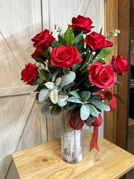 Roses Cemetery Arrangement