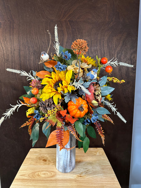 Fall Cemetery Arrangement