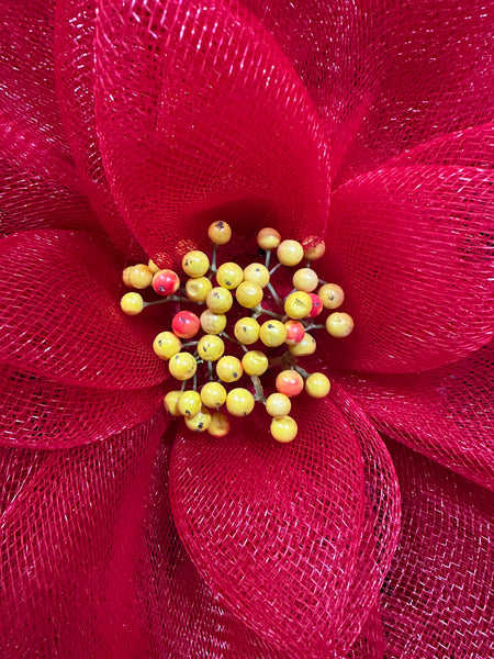 Poinsettia Flower - Door Hanger (NEW style)