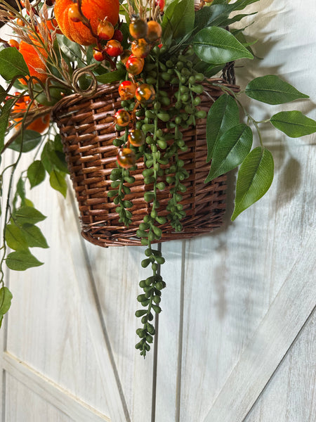 Basket of Pumpkins - Door Hanger