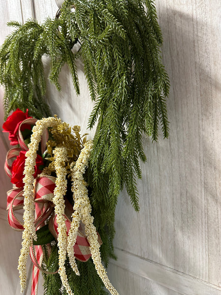 Heart Valentine Greenery Wreath