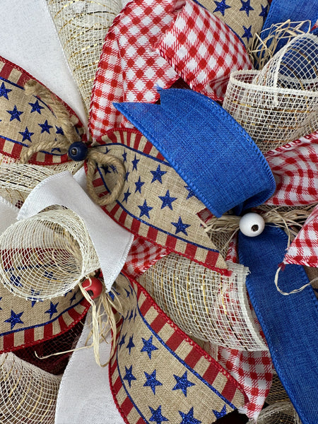 Patriotic Rustic Wreath