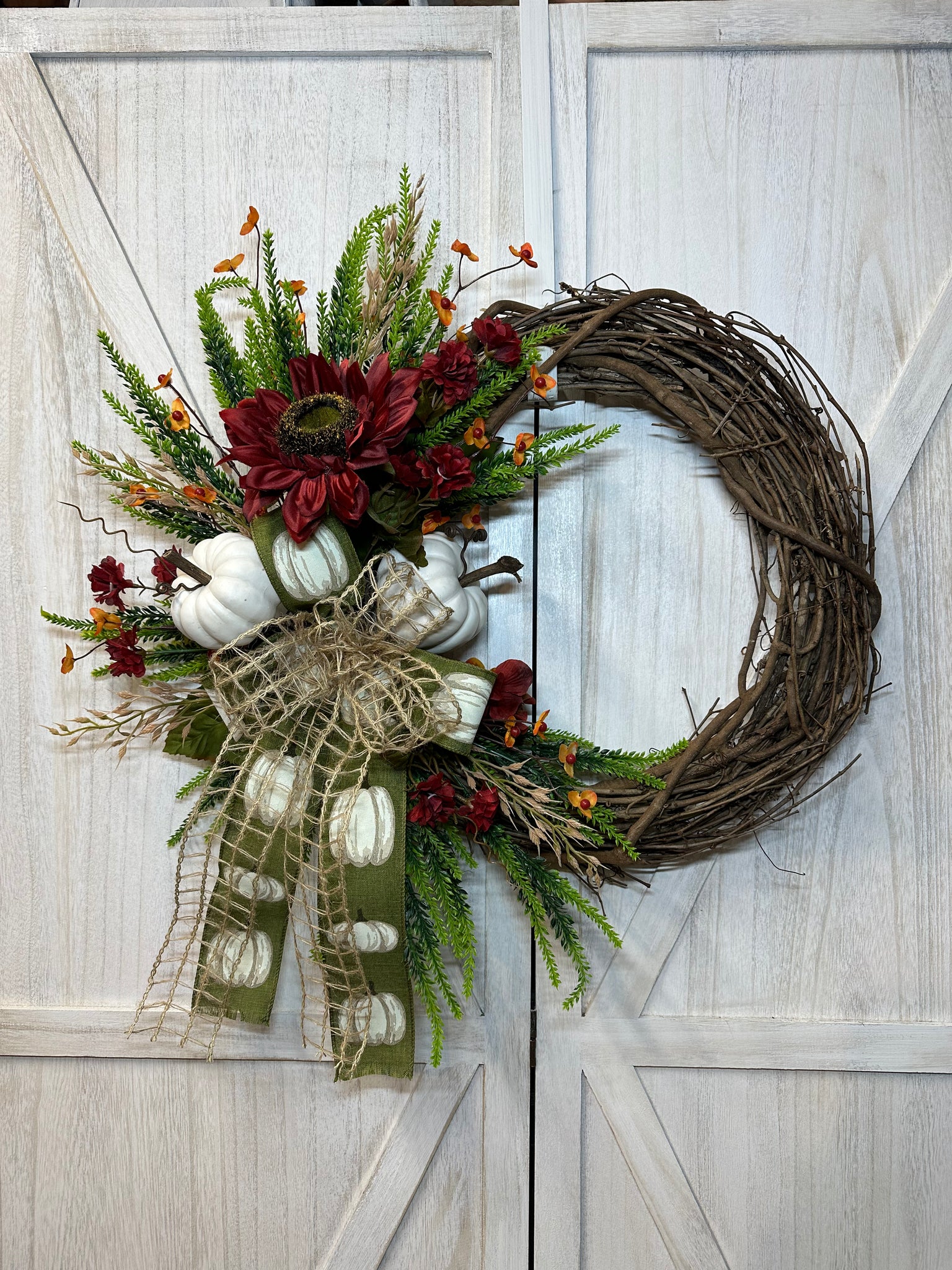 Sunflower & Pumpkins Wreath