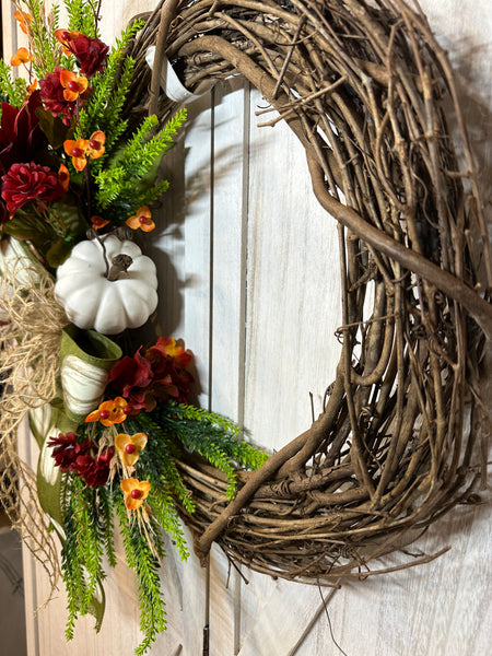 Sunflower & Pumpkins Wreath