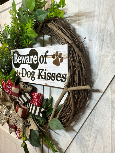 Dog Themed Welcome Wreath