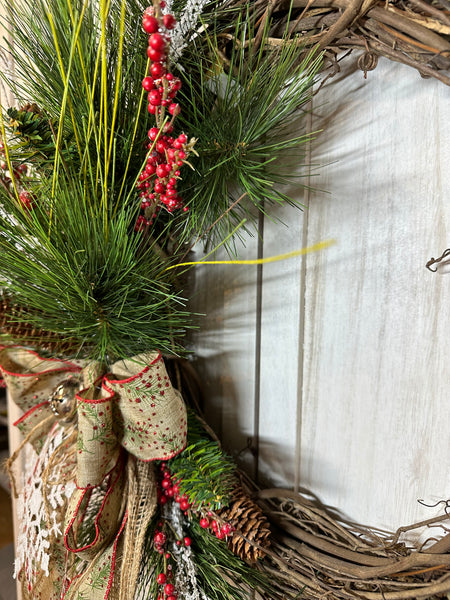 Glitter Berry Winter Wreath