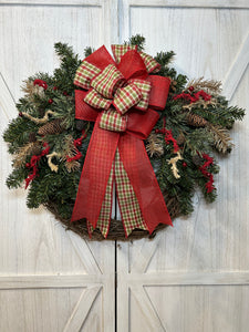 Burlap Twigs Winter Wreath