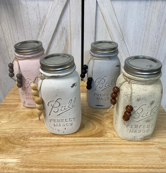 Painted Mason Jar - Quart