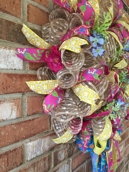 Spring Cruffle Wreath