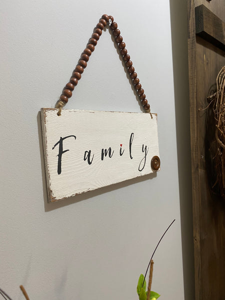 Rustic Family Sign