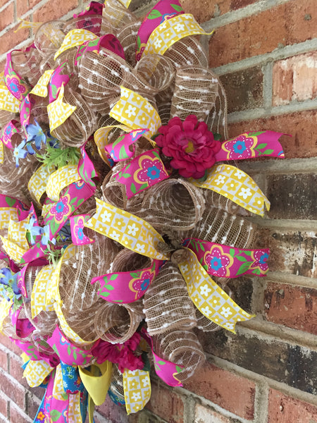 Spring Cruffle Wreath