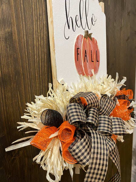 Hello Fall & Halloween Wreath - Rail