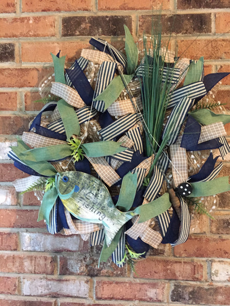 Gone Fishing Wreath