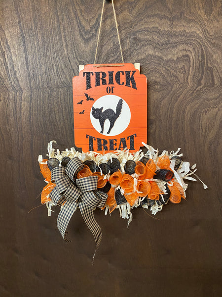 Welcome Fall & Halloween Wreath - Rail