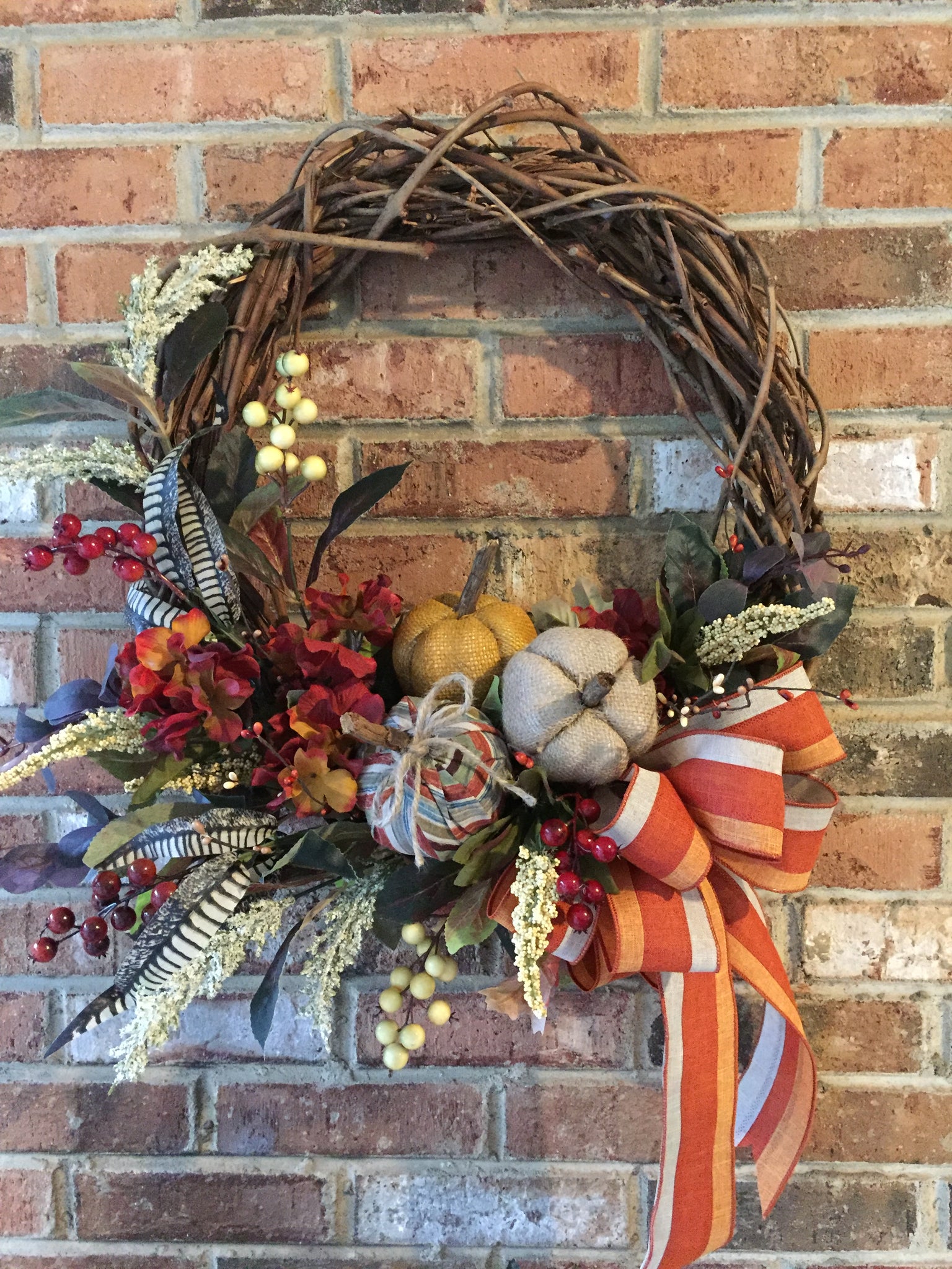 Fall Pumpkins Wreath