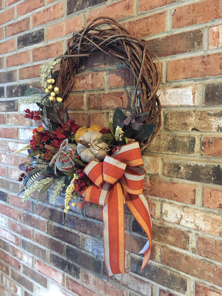 Fall Pumpkins Wreath