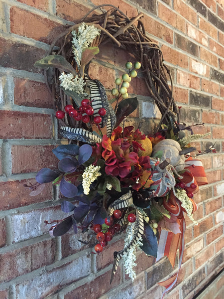 Fall Pumpkins Wreath