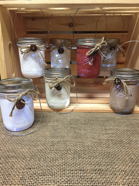 Painted Mason Jar Fairy Light- Pint