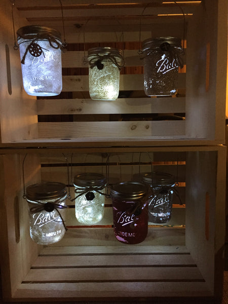 Painted Mason Jar Fairy Light- Pint