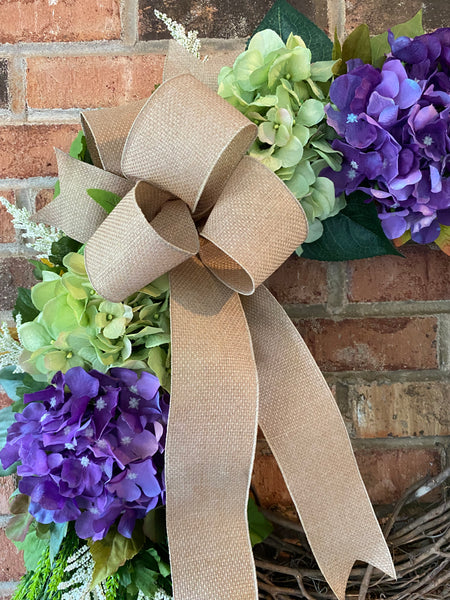 Hydrangea Grapevine Wreath