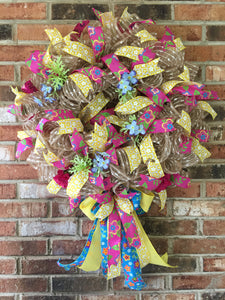 Spring Cruffle Wreath