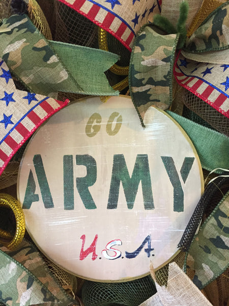 Go Army USA Wreath