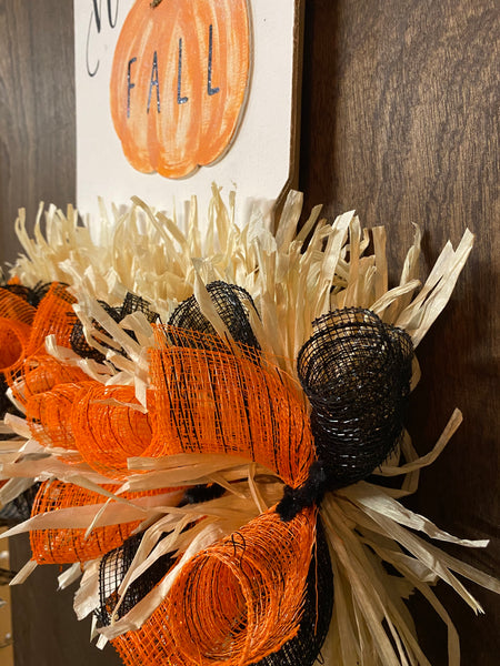 Hello Fall & Halloween Wreath - Rail