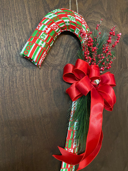 Candy Cane Wreath - Berries