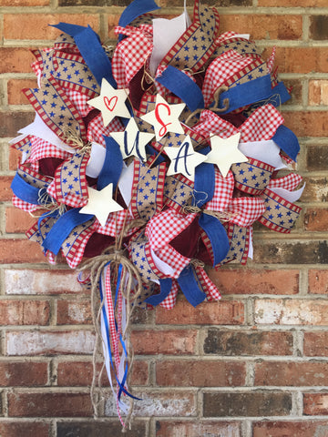 Love USA Wreath