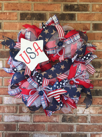 USA Star Banner Wreath