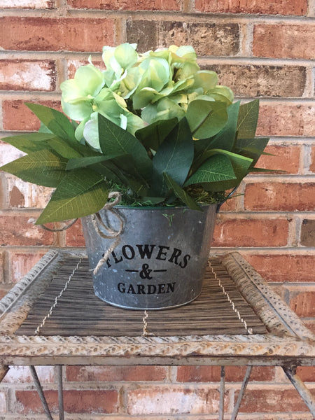 Green Hydrangea Floral Arrangement