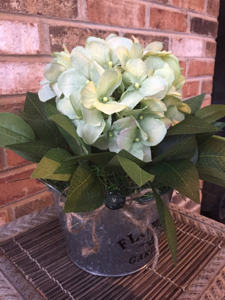 Green Hydrangea Floral Arrangement