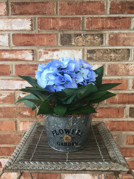 Blue Hydrangea Floral Arrangement